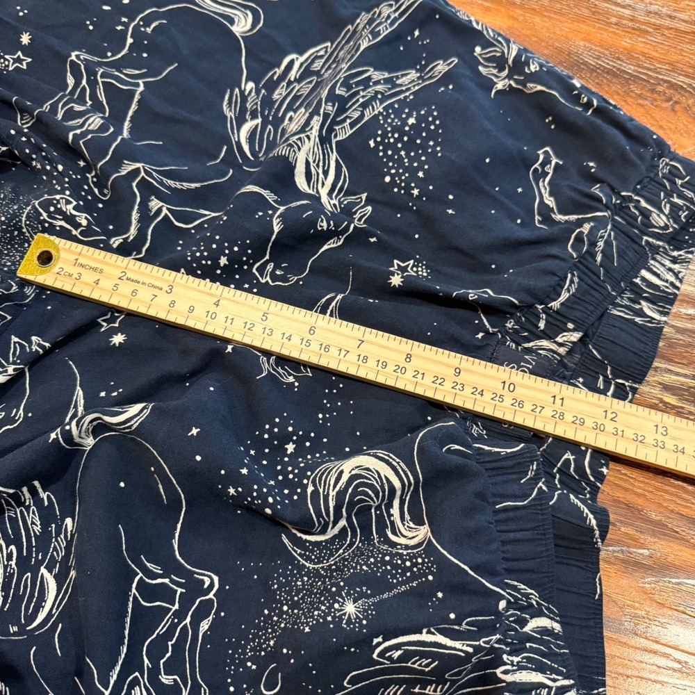 Victoria's Secret Size M Navy Blue Pegasus Celestial Print Jogger Pajama Pants - Picture 5 of 6